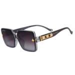 Cliqlens kevin bacon grey square sheet sunglasses with grey gradient for women