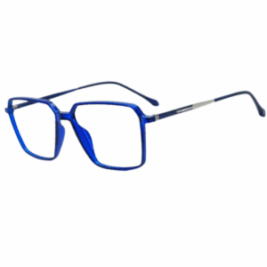 Cliqlens Full Rim Blue Geometric Sheet eyeglasses for Men and Women