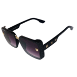 Cliqlens Kevin Bacon square sheet black sunglasses for women
