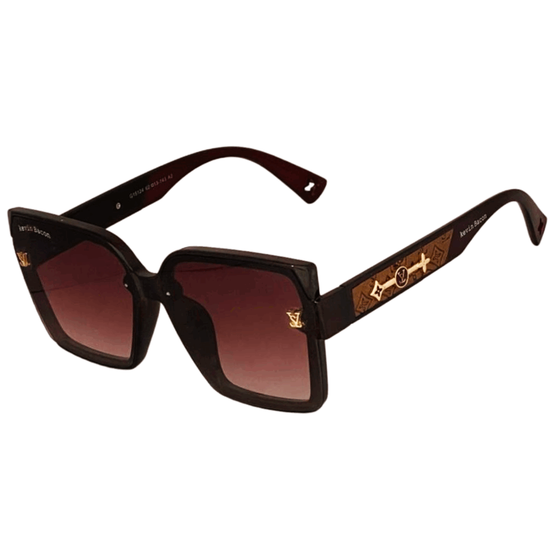 Cliqlens kevin bacon square sheet brown sunglasses for women