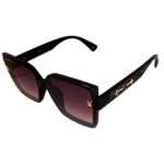 Cliqlens kevin bacon square sheet black sunglasses for women