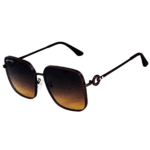 Cliqlens kevin bacon square metak brown sunglasses for men and women