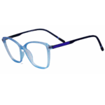trendy cliqlens blue ocean light blue cat eye sheet eyeglasses for women