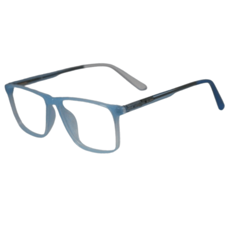 trendy light blue square sheet eyeglasses fr men and women