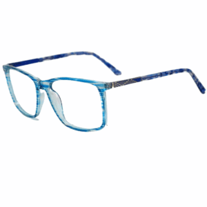 trendy cliqlens blue ocean blue strips square sheet eyeglasses for men and women