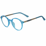 trendy blue round eyeglasses for men and women