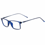 trendy cliqlens blue ocean rectangle navy blue sheet eyeglasses for men and women