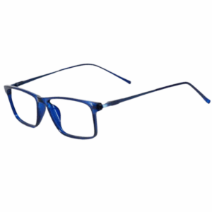 trendy cliqlens blue ocean rectangle navy blue sheet eyeglasses for men and women