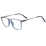 trendy square light blue eyeglasses for men and women