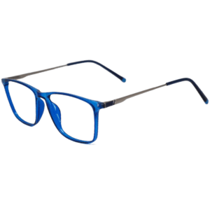 trendy blue square sheet eyeglasses for men & women