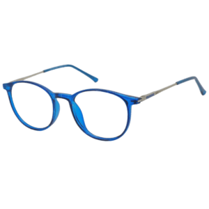 Cliqlens Studio Full Rim Blue Round sheet eyeglasses for Men and Women