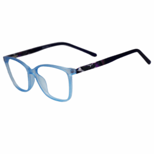 Trendy Blue Square Sheet Eyeglasses for Men & Women