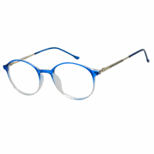 Cliqlens Full Rim Blue dual Round sheet eyeglasses for Men and Women