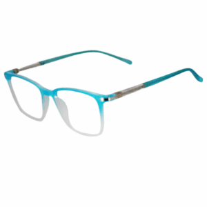 Trendy Blue Square Sheet Eyeglasses for Men & Women