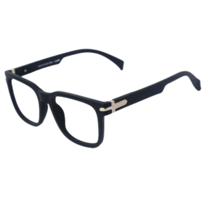 Trendy Blue Square Sheet Eyeglasses for Men & Women