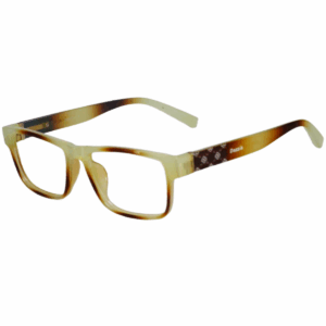 Cliqlens Full Rim Light lemon brown dual square sheet eyeglasses for Men and Women