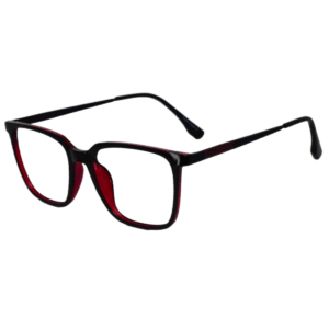 Cliqlens Full Rim black red dual Square Sheet eyeglasses for Men and Women