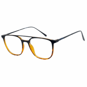 Cliqlens Studio Full Rim black and brown strips Square sheet eyeglasses for men and Women