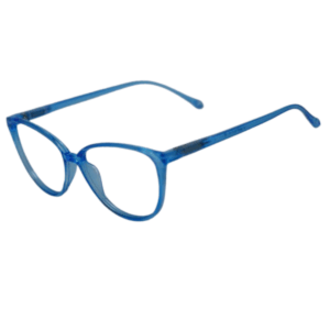 Trendy Blue Square Sheet Eyeglasses for Men & Women