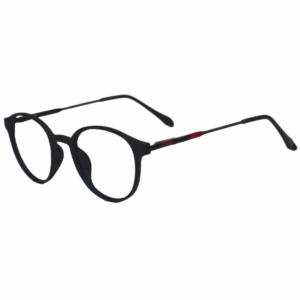 Cliqlens Cool Round Frame Eyeglasses vfr-Black