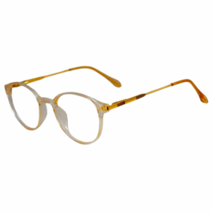 Cliqlens Cool Round Frame Eyeglasses vfr-Light Yellow