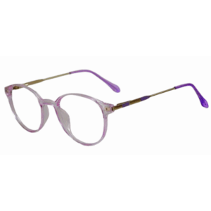 Cliqlens Cool Round Frame Eyeglasses vfr-Light Purple