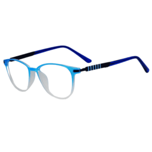 Cliqlens Full Rim Blue dual Round sheet eyeglasses for Men and Women