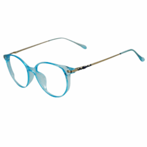 Trendy Blue Square Sheet Eyeglasses for Men & Women