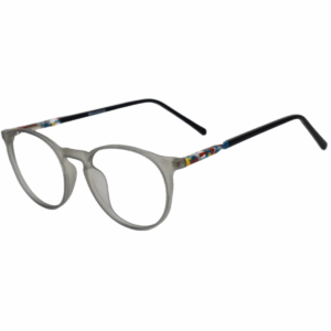 Cliqlens Full Rim Grey Round sheet eyeglasses for Men and Women