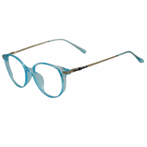 Trendy Blue Square Sheet Eyeglasses for Men & Women
