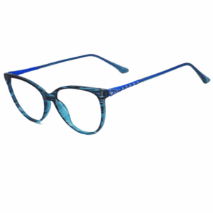 Trendy Blue Square Sheet Eyeglasses for Men & Women