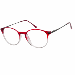 Cliqlens Full Rim Red Dual Round sheet eyeglasses for Men and Women