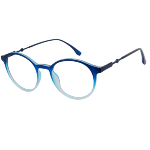 Cliqlens Full Rim Blue Dual Round sheet eyeglasses for Men and Women