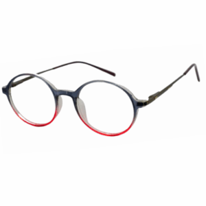 Cliqlens Full Rim Grey red dual Round sheet eyeglasses for Men and Women