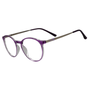 Cliqlens Full Rim Purple dual Round sheet eyeglasses for Men and Women
