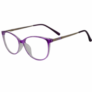 Cliqlens Full Rim Purple dual Round sheet eyeglasses for Men and Women