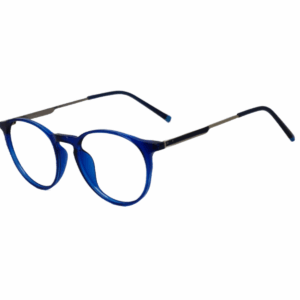Cliqlens Full Rim Blue Round Sheet Eyeglasses for Men and Women