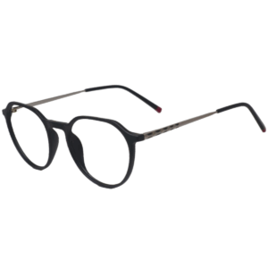 Cliqlens Full Rim Black Round Sheet Eyeglasses for Men and Women
