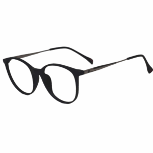 Cliqlens Full Rim Black Round Sheet Eyeglasses for Men and Women