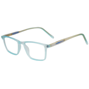 Cliqlens Full Rim Light blue Square eyeglasses for Men and Women