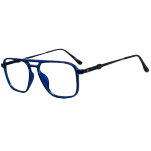 JackBerry Full Rim Brown Dual square Double bar Sheet Eyeglasses for Men and Women