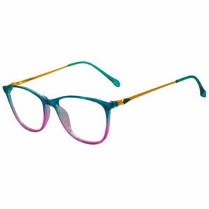 Cliqlens Full Rim green pink dual Cat eye Sheet Eyeglasses for Women